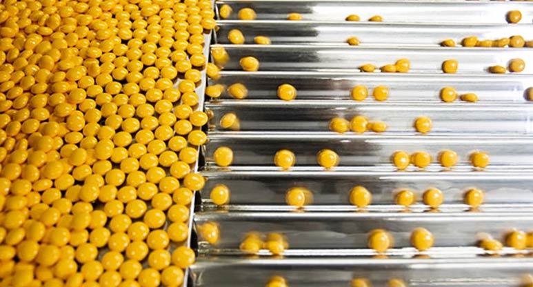 Production of small yellow tablets