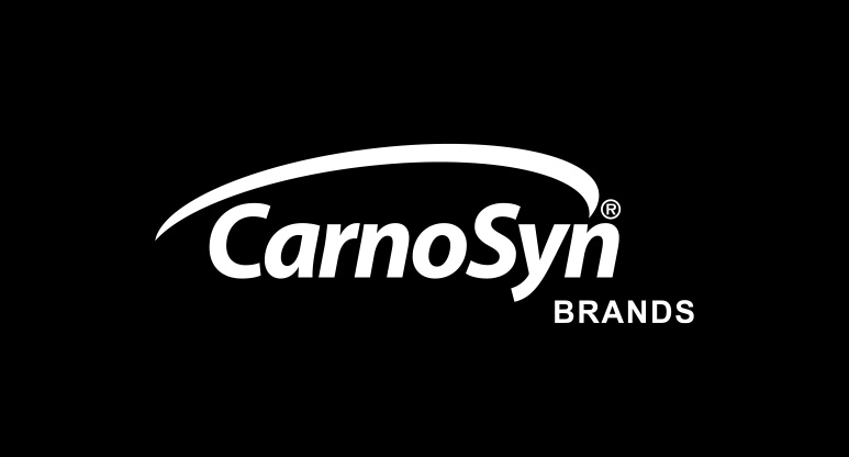 Black and white CarnoSyn Brands logo
